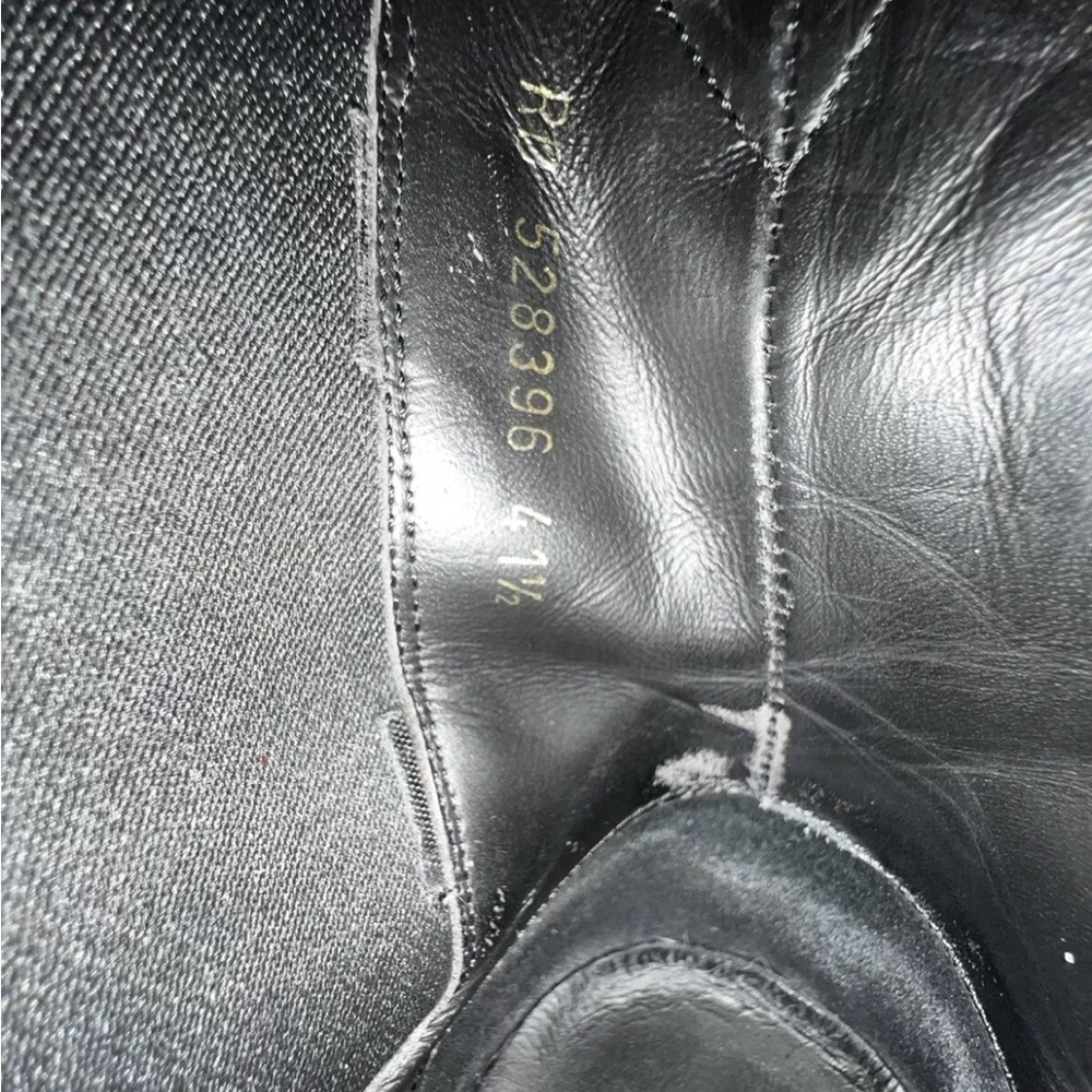 Saint Laurent Paris Wyatt Black Suede Size 41.5/8.5M - Picture 8 of 16